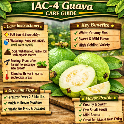 IAC-4 Guava Air Layered Healthy Fruit Plant