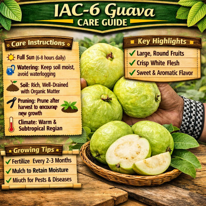 IAC-6 Guava Air Layered Healthy Fruit Plant
