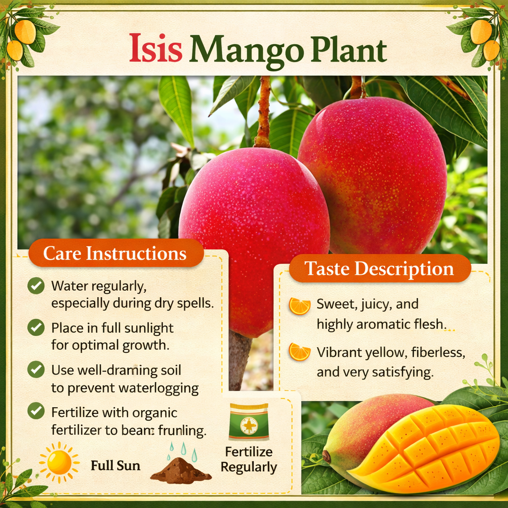 Isis Mango Aam Grafted Healthy Fruit Plant
