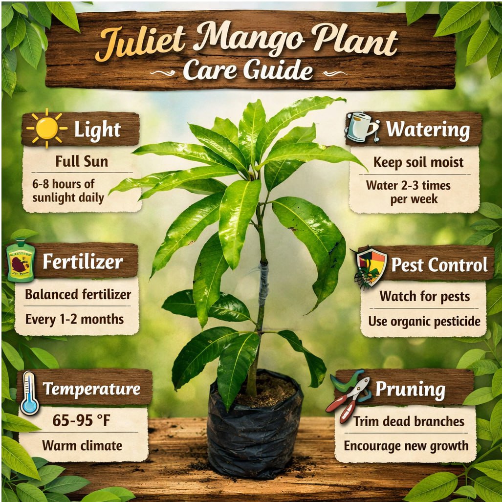 Juliet Mango Aam Grafted Healthy Fruit Plant