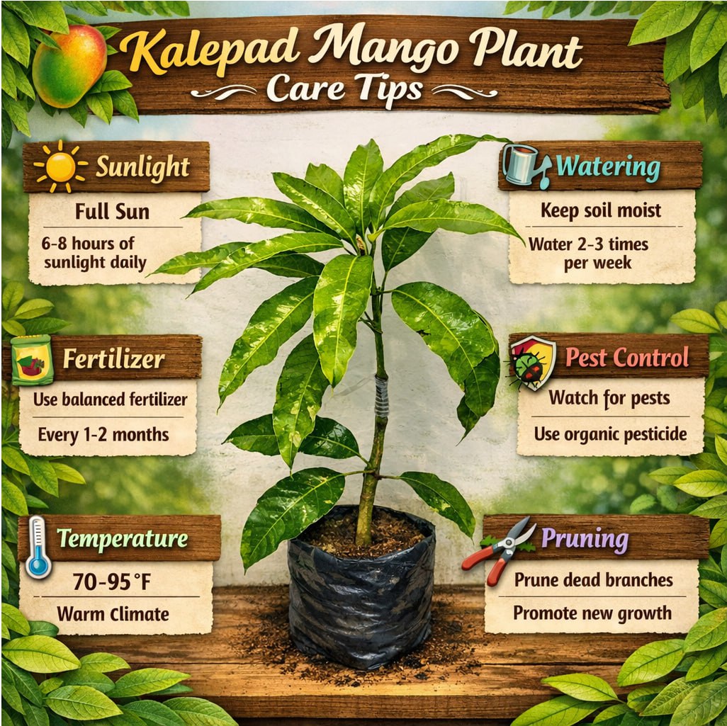 Kalepad Mango Aam Grafted Healthy Fruit Plant