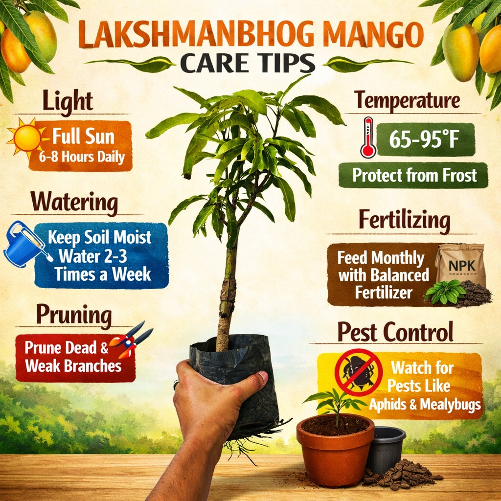 Lakshmanbhog Mango Aam Grafted Healthy Fruit Plant