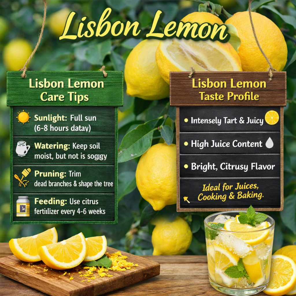 Lisbon Lemon Plant Live Nimbu Tree Kagzi Lemon Citrus Limon Fruit Plant
