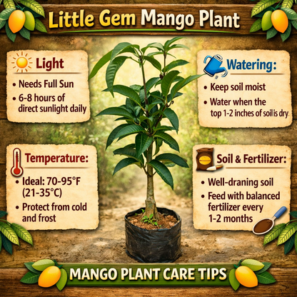 Little Gem Mango Aam Grafted Healthy Fruit Plant
