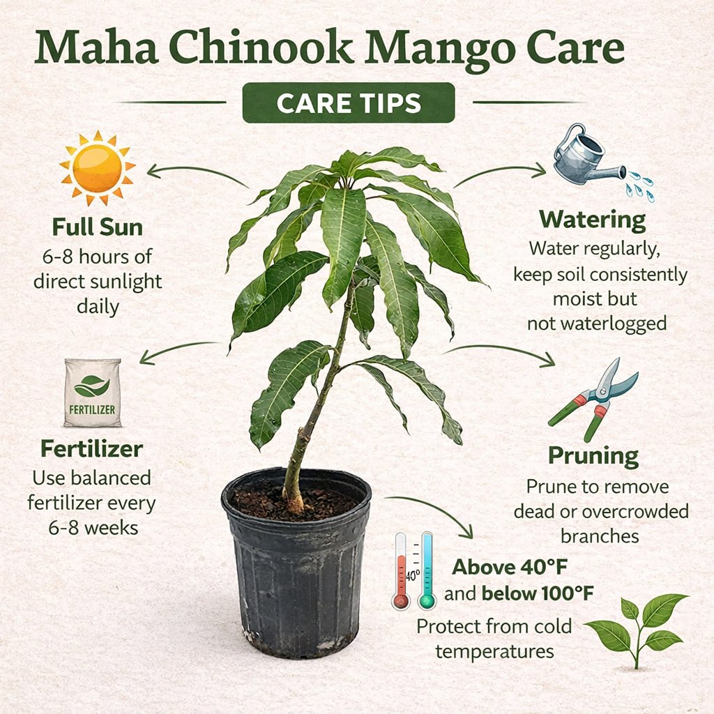 Maha Chinook Mango Aam Grafted Healthy Fruit Plant