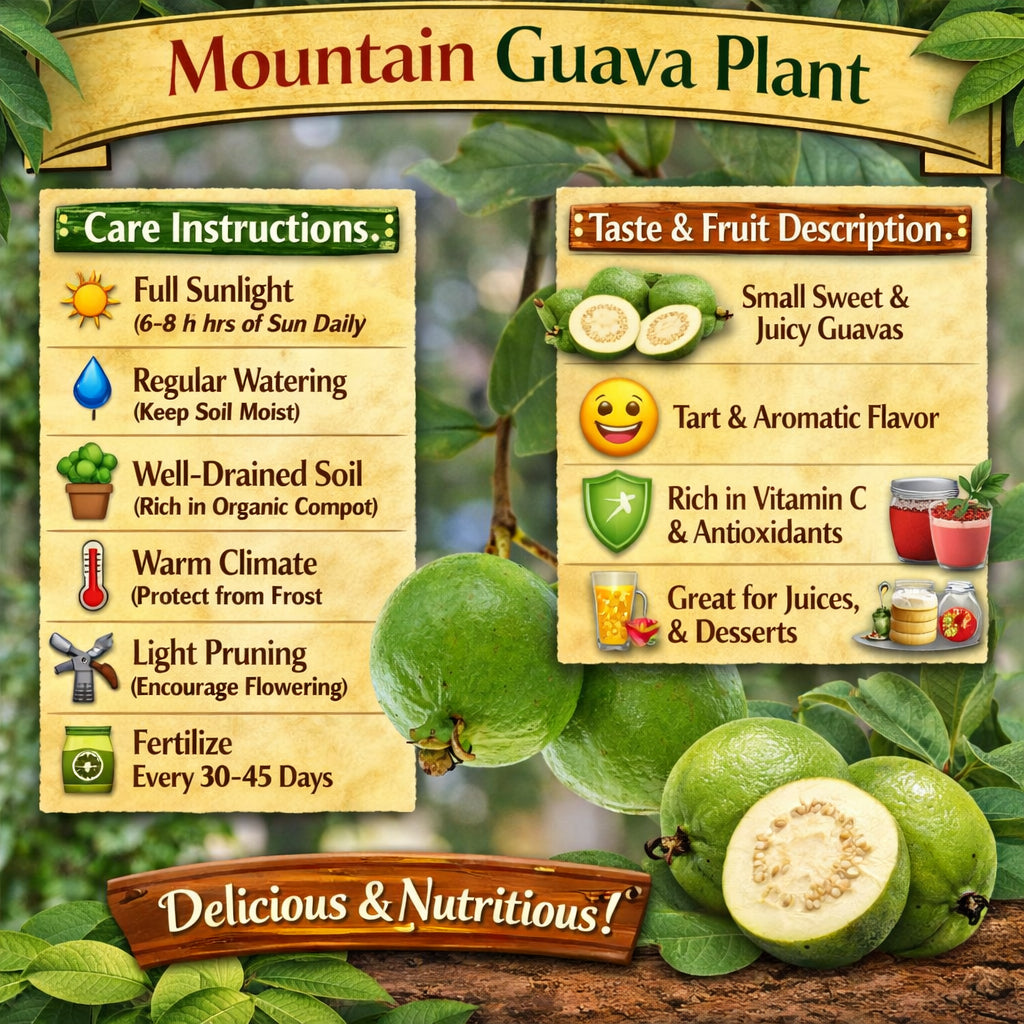 Mountain Guava Air Layered Healthy Fruit Plant