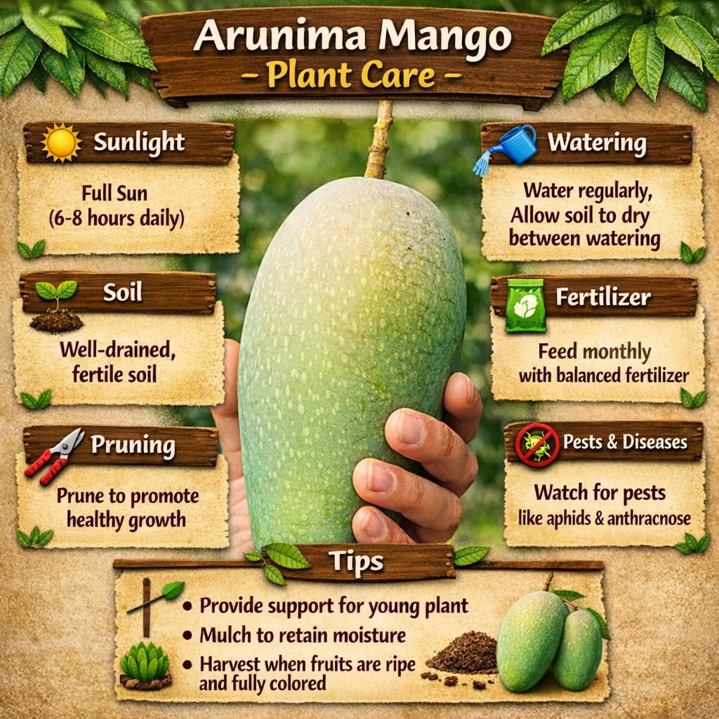 Noorjahan Mango Aam Grafted Healthy Fruit Plant