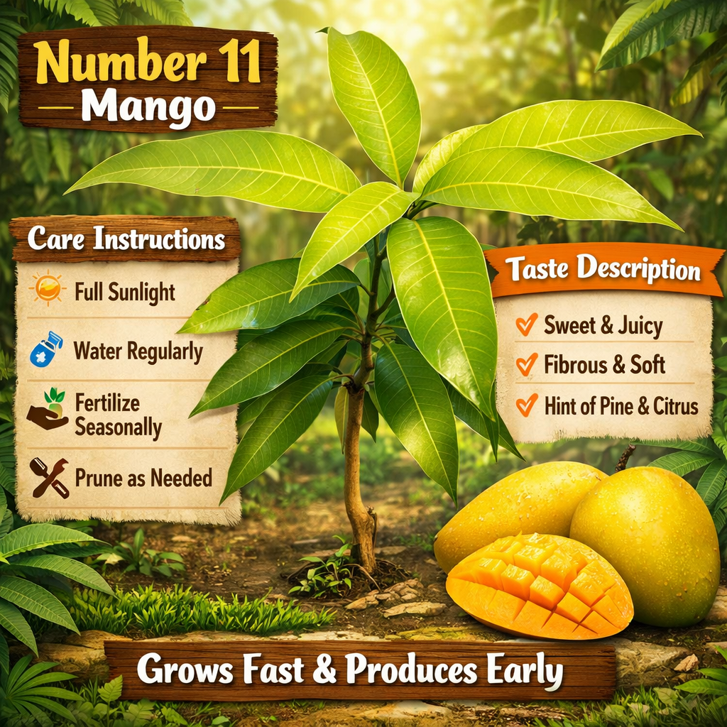 Number 11 Mango Aam Grafted Healthy Fruit Plant