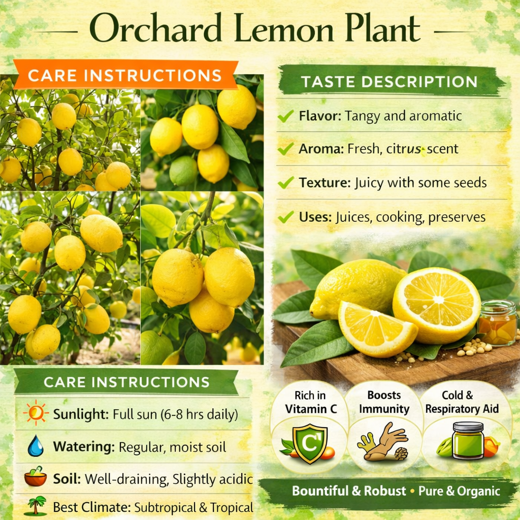 Orchard Lemon Plant Live Nimbu Tree Kagzi Lemon Citrus Limon Fruit Plant