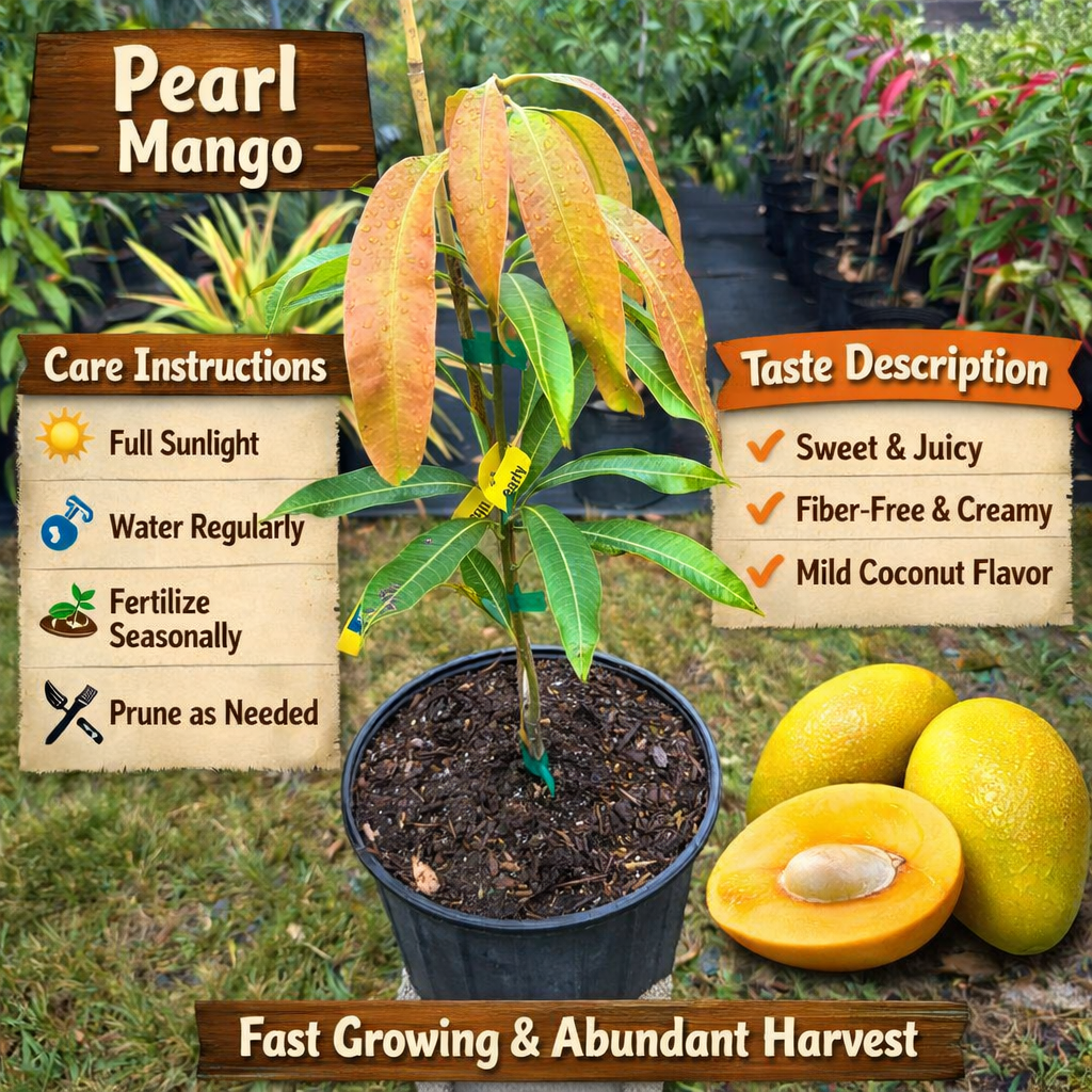 Pearl Mango Aam Grafted Healthy Fruit Plant