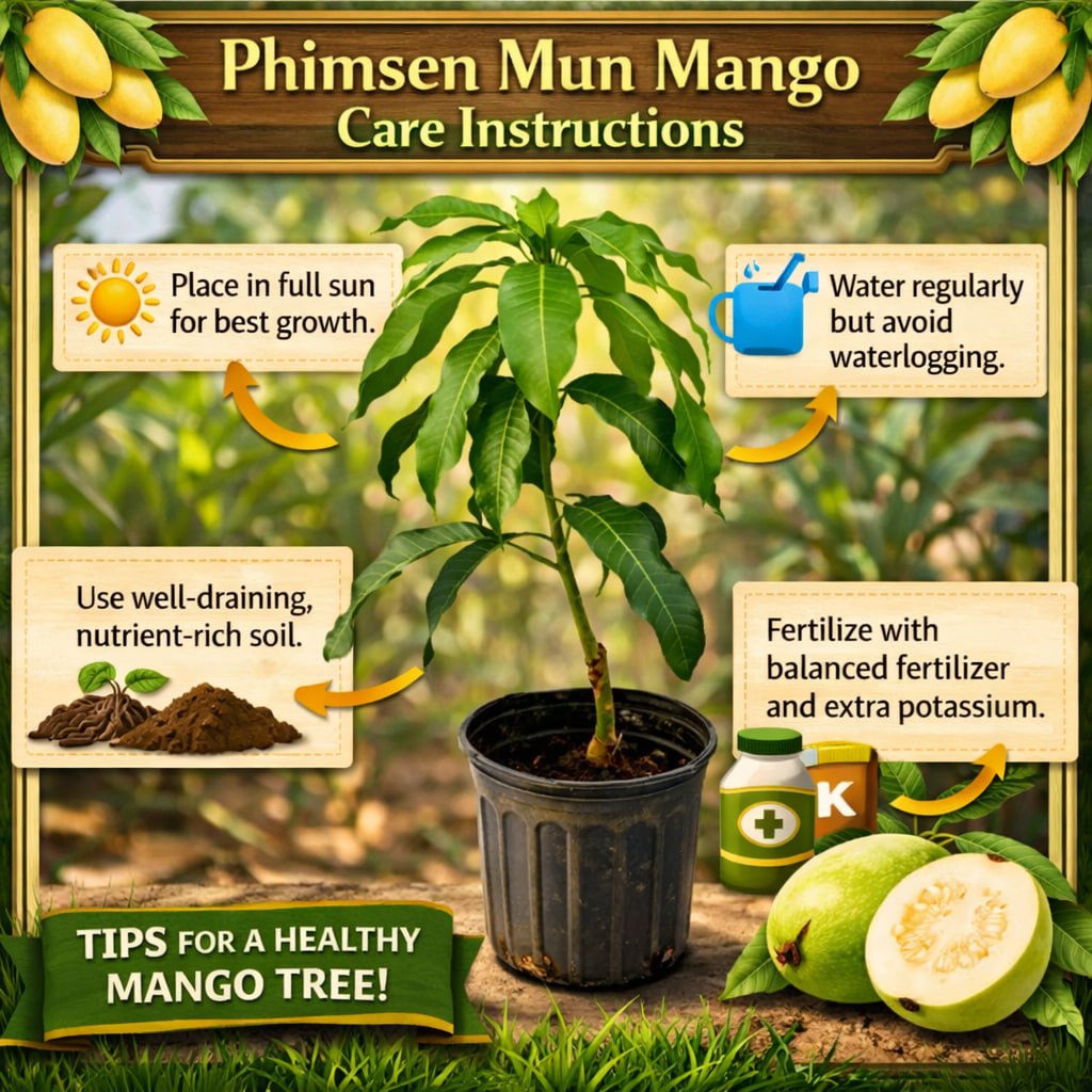 Phimsen Mun Mango Aam Grafted Healthy Fruit Plant