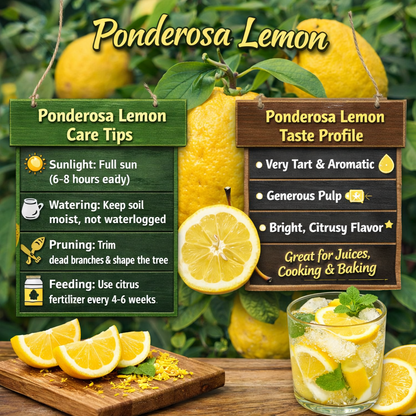 Ponderosa Lemon Plant Live Nimbu Tree Kagzi Lemon Citrus Limon Fruit Plant
