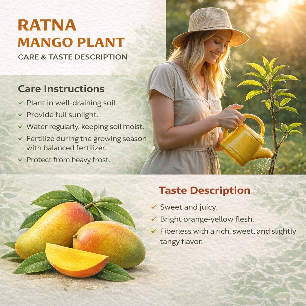Ratna Mango Aam Grafted Healthy Fruit Plant