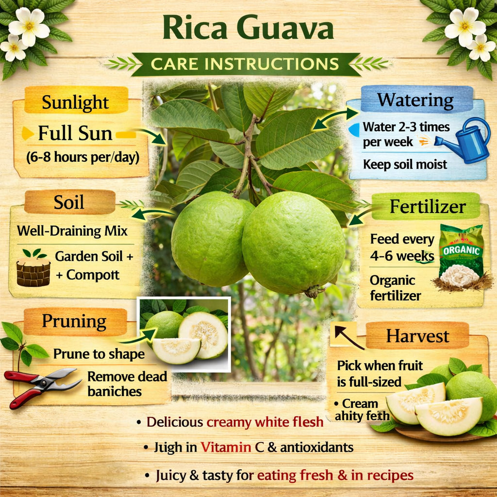 Rica Guava Air Layered Healthy Fruit Plant
