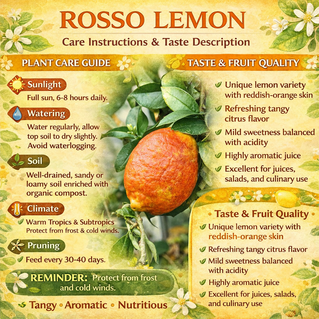 Rosso Lemon Plant Live Nimbu Tree Kagzi Lemon Citrus Limon Fruit Plant