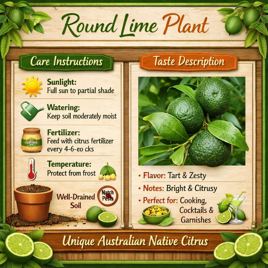 Round Lime Plant Live Nimbu Tree Kagzi Lemon Citrus Limon Fruit Plant