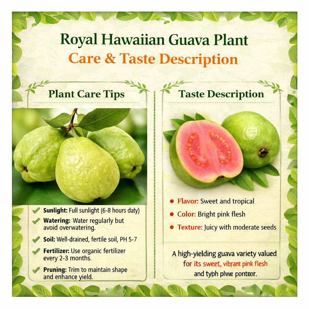 Royal Hawaiian Guava Air Layered Healthy Fruit Plant