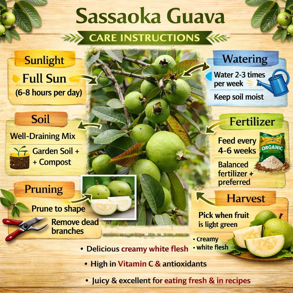 Sassaoka Guava Air Layered Healthy Fruit Plant