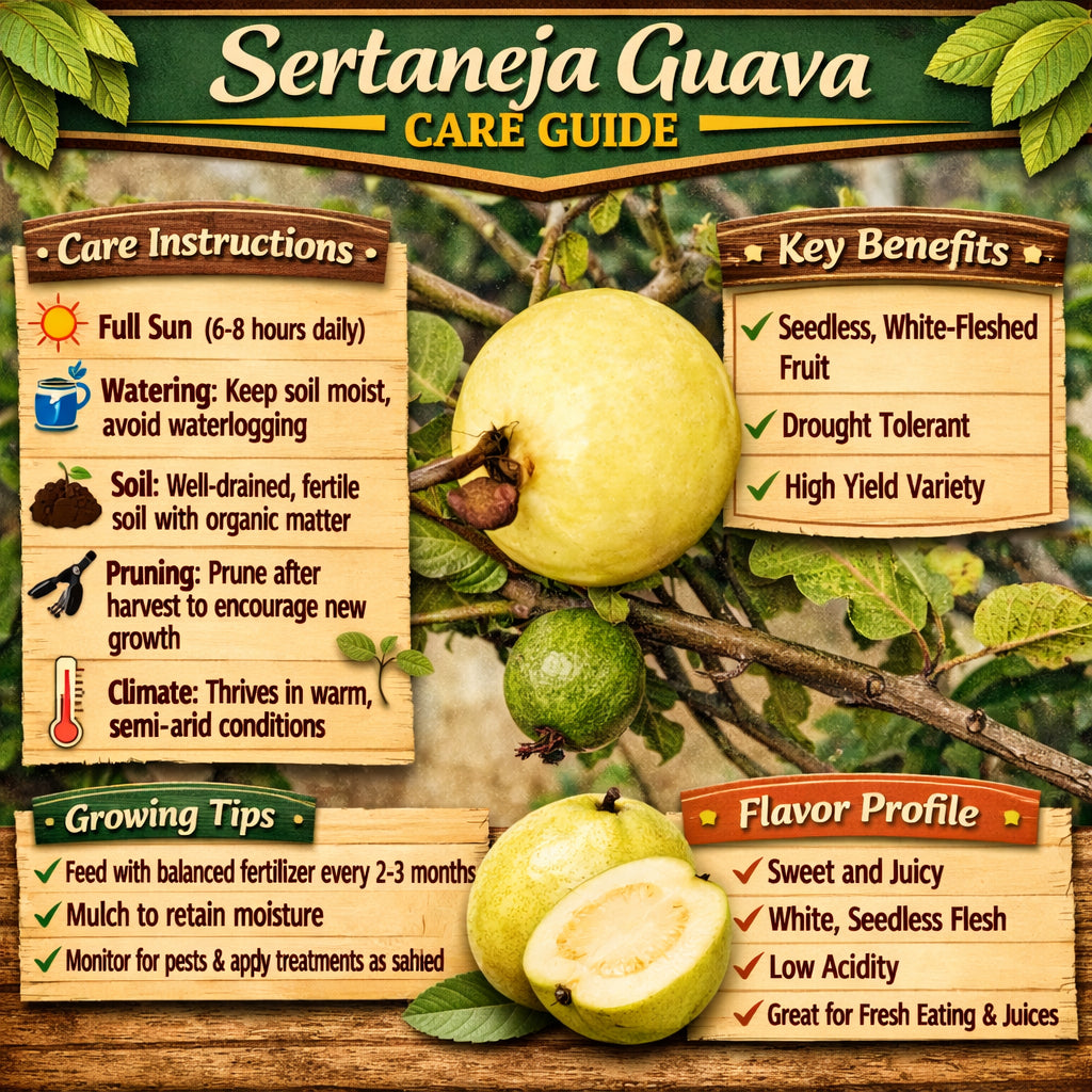 Sertaneja Guava Air Layered Healthy Fruit Plant