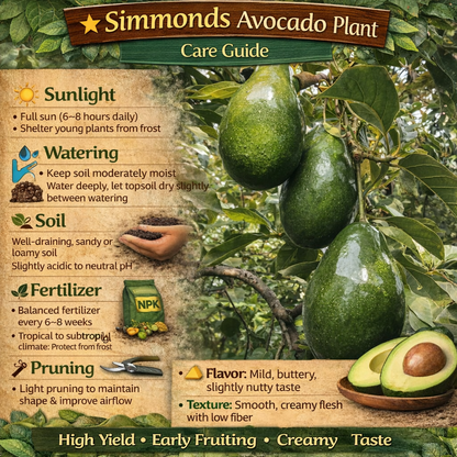 Simmonds Avocado Grafted Healthy Fruit Plant