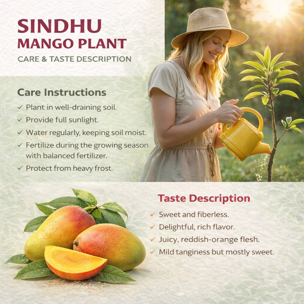 Sindhu Mango Aam Grafted Healthy Fruit Plant
