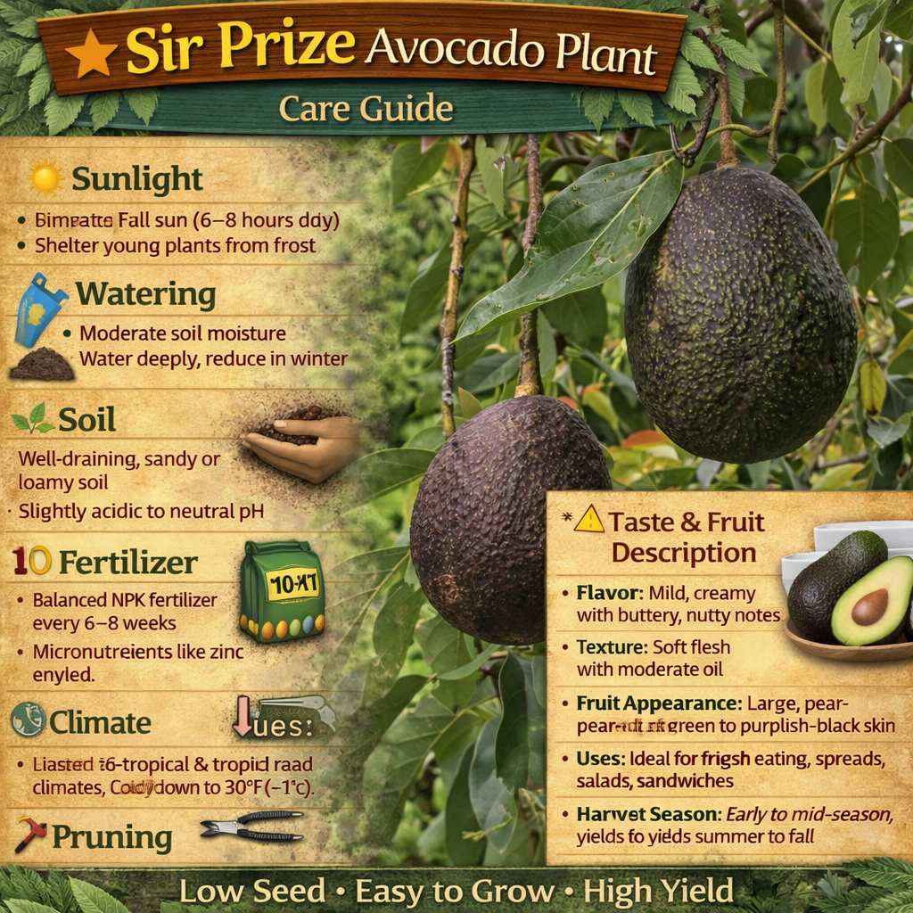 Sir Prize Avocado Grafted Healthy Fruit Plant