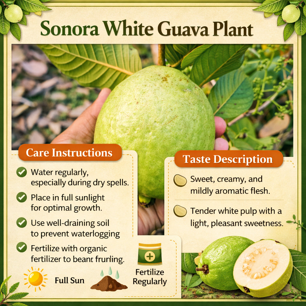Sonora White Guava Air Layered Healthy Fruit Plant