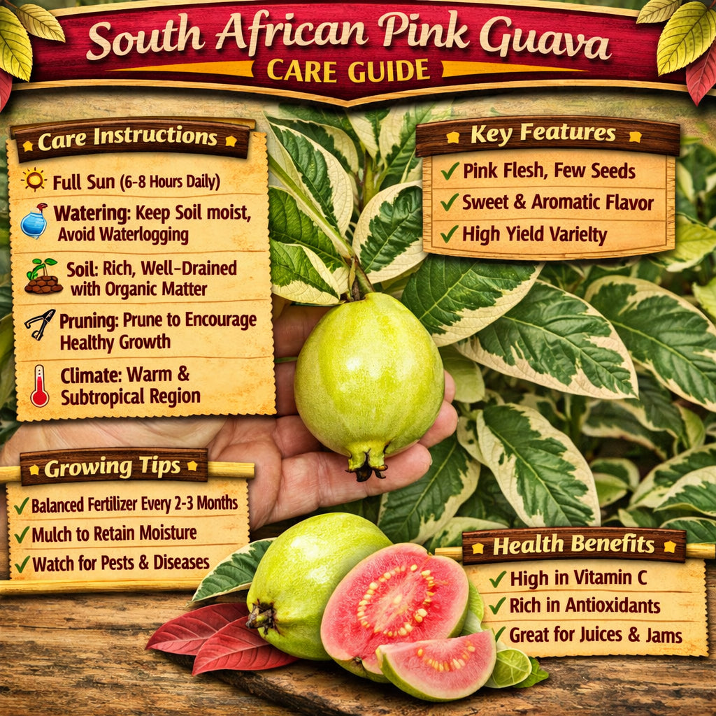 South African Pink Guava Air Layered Healthy Fruit Plant