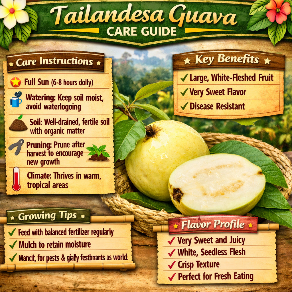 Tailandesa Guava Air Layered Healthy Fruit Plant