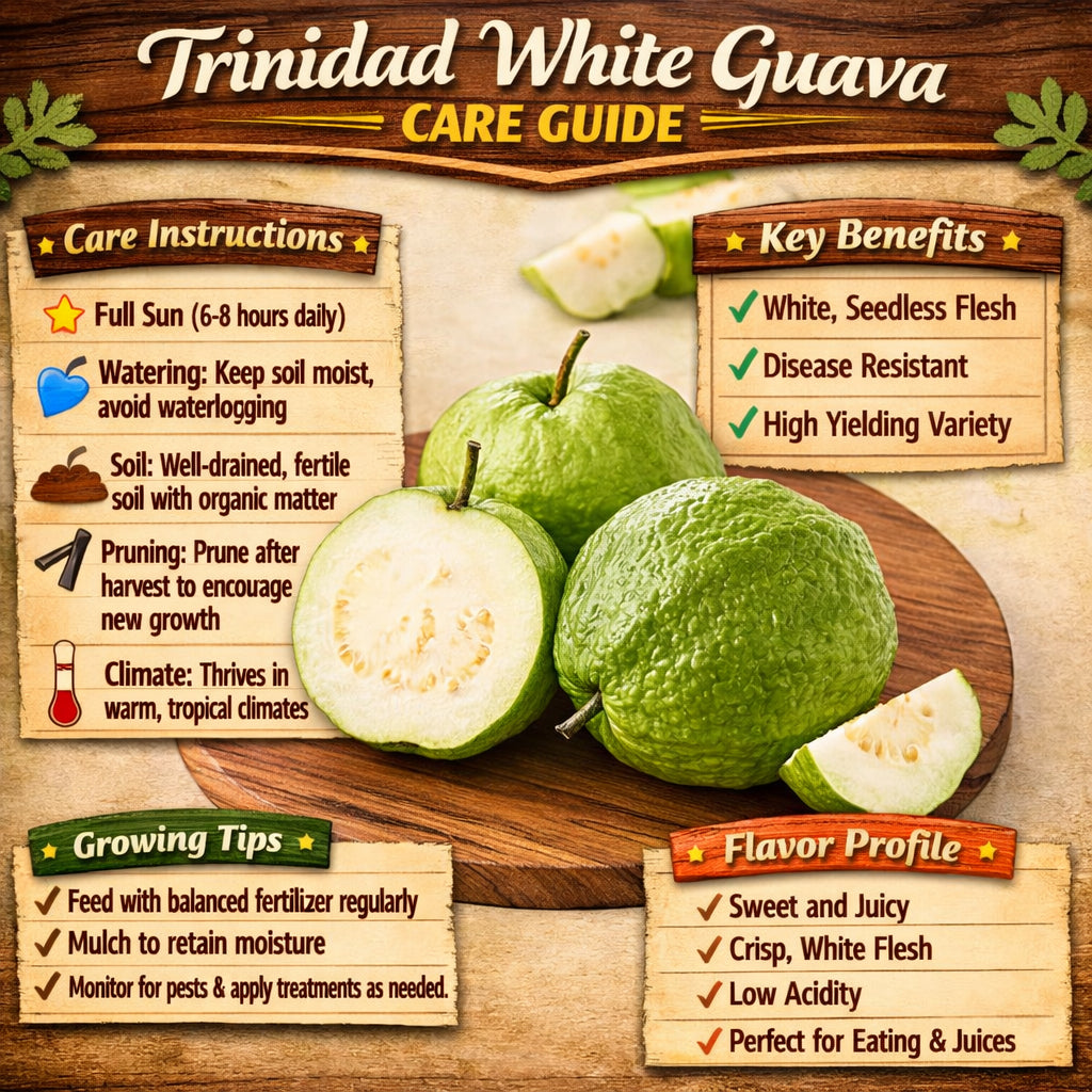 Trinidad White Guava Air Layered Healthy Fruit Plant