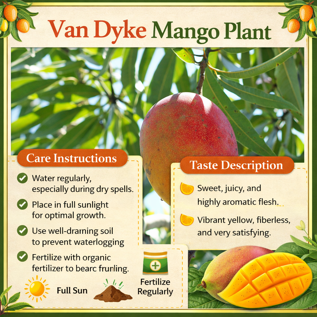 Van Dyke Mango Aam Grafted Healthy Fruit Plant