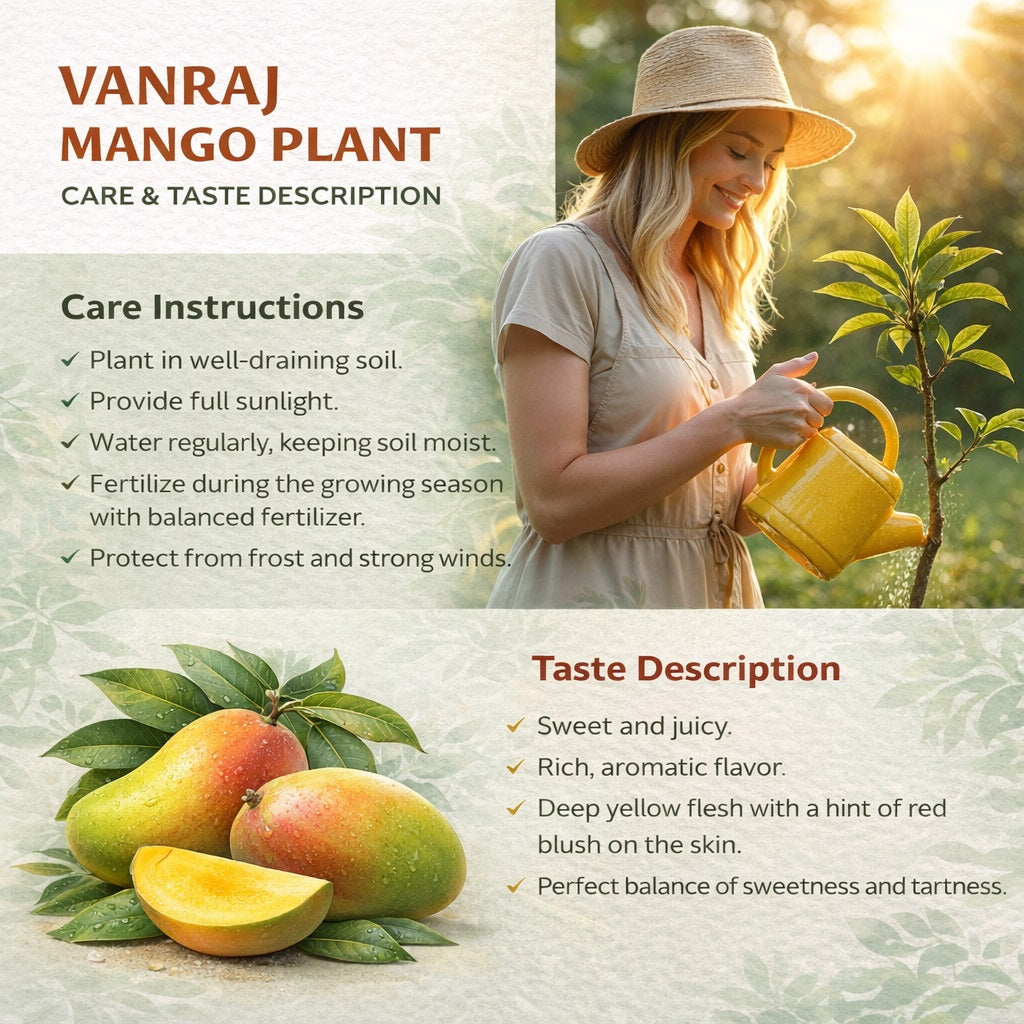 Vanraj Mango Aam Grafted Healthy Fruit Plant
