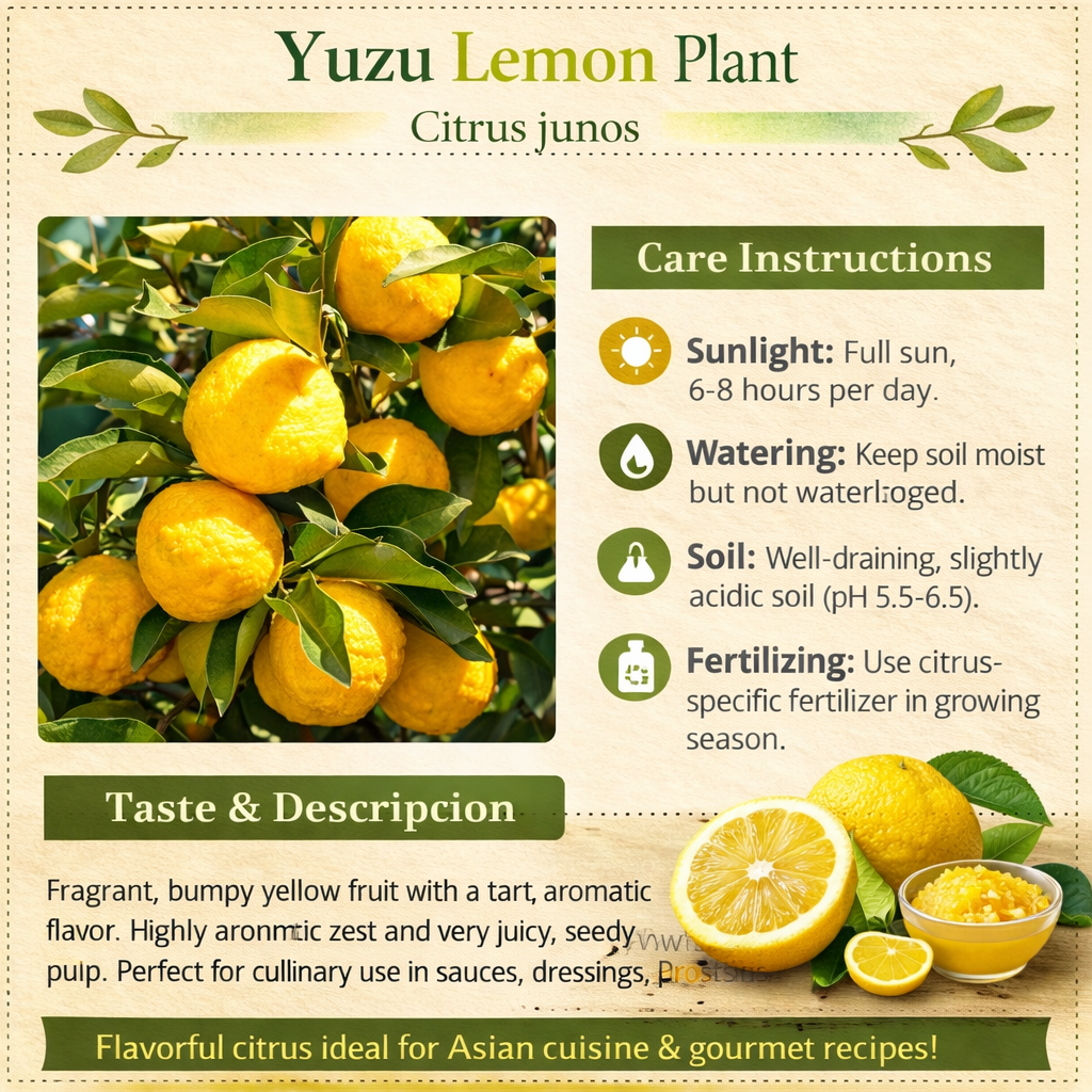 Yuzu Lemon Plant Live Nimbu Tree Kagzi Lemon Citrus Limon Fruit Plant